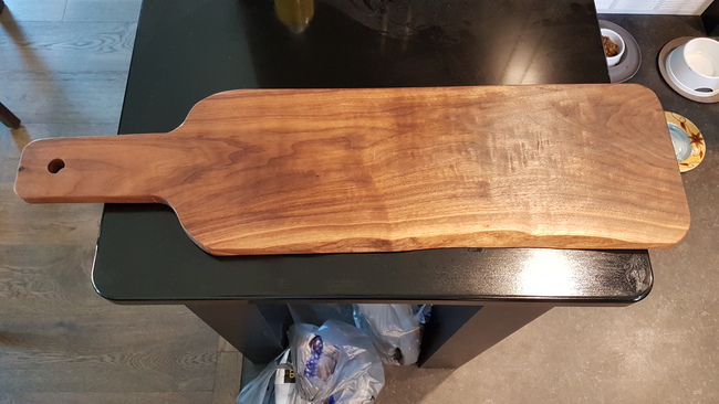 finished board with oil on it