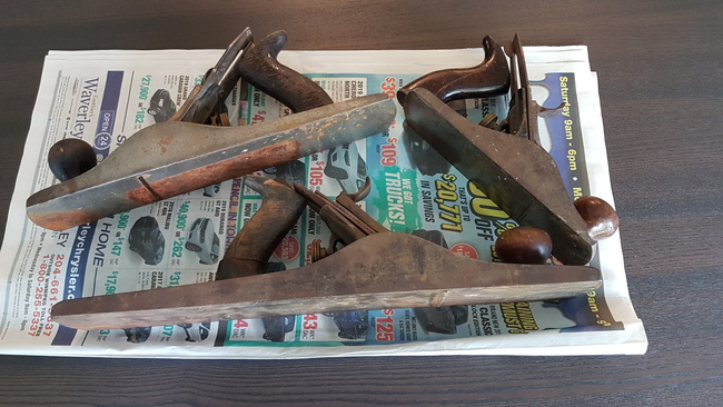 The planes in rusty condition